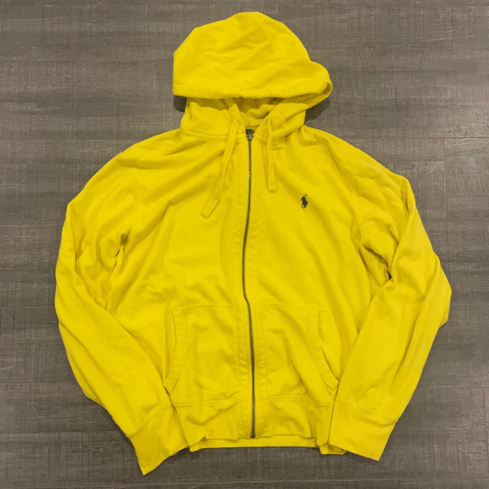COPY - Polo Ralph Lauren Yellow Zip Up Hoodie
